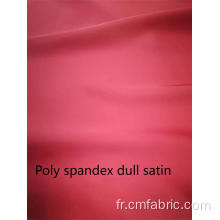 Polyester tissé spandex satiné terne faux acétate tissu